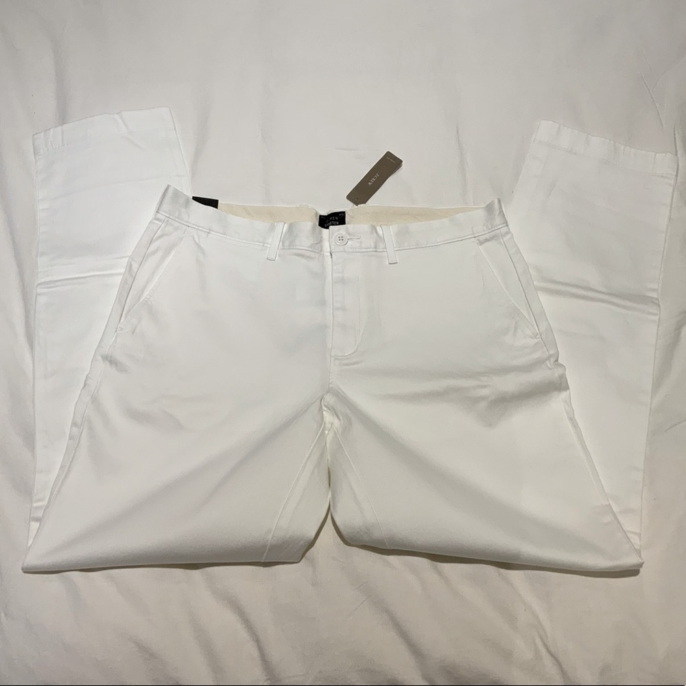 NEW WITH TAGS J.Crew 770 Straight Stretch Chinos in White